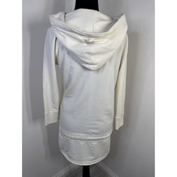 Y2K Abercrombie & Fitch Womens V-Neck Tunic Hoodie L Cotton/Polyester Blend Made - Picture 7 of 11